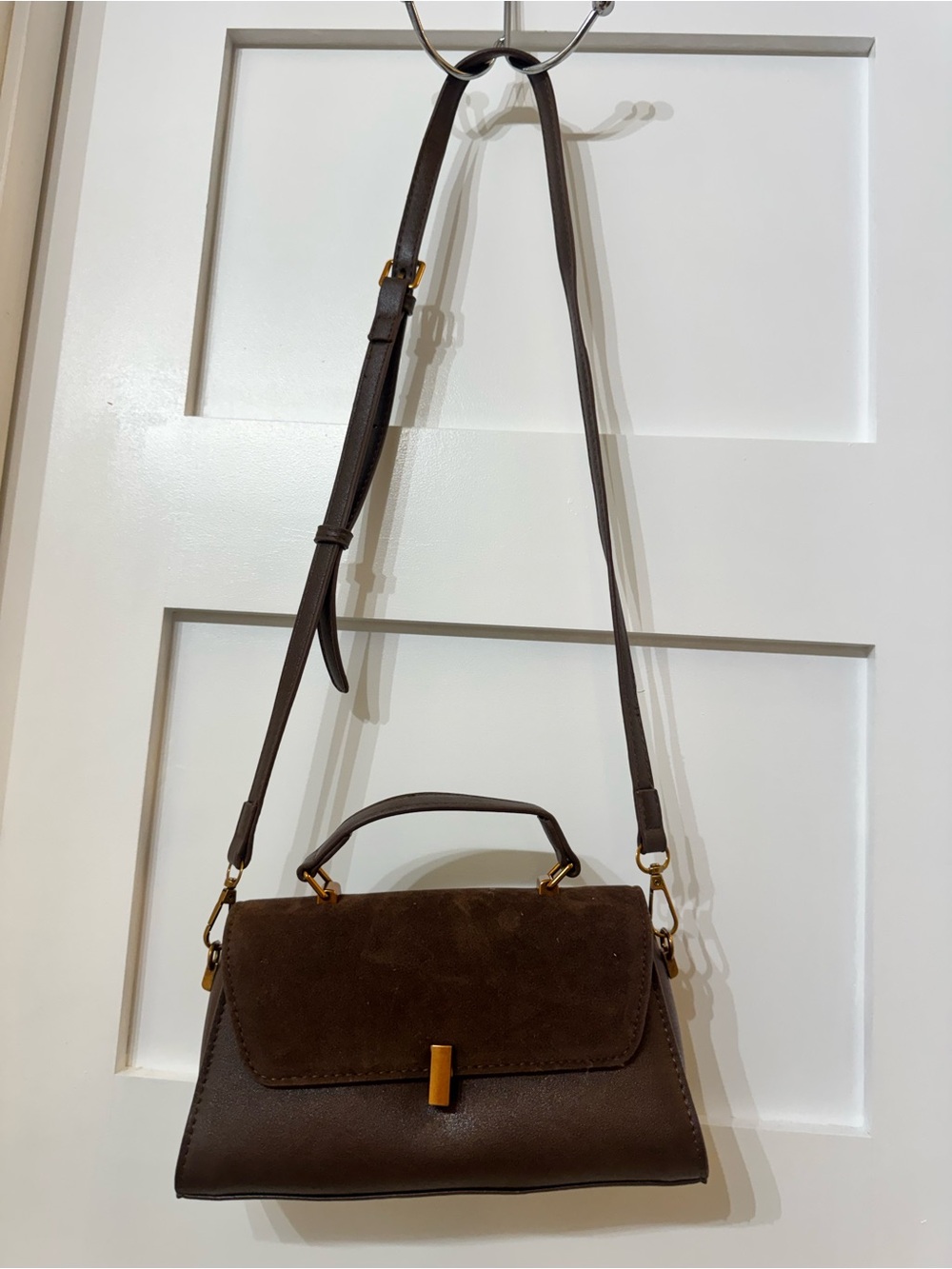 Brown crossbody handbag